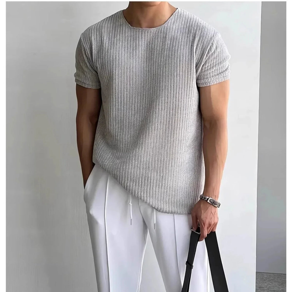 T-shirt en tricot élégant