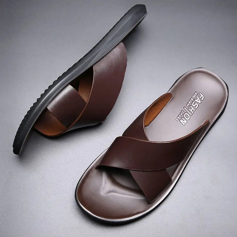 Sandals in Leather Elegantes