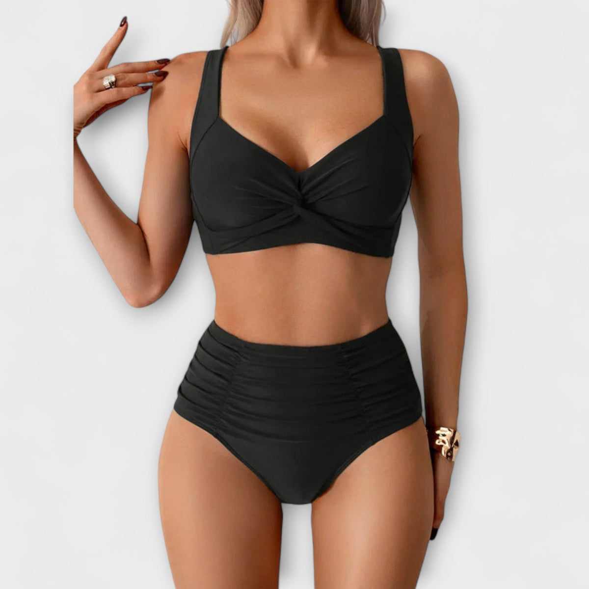 Zoe - Maillot de bain bandeau à volants