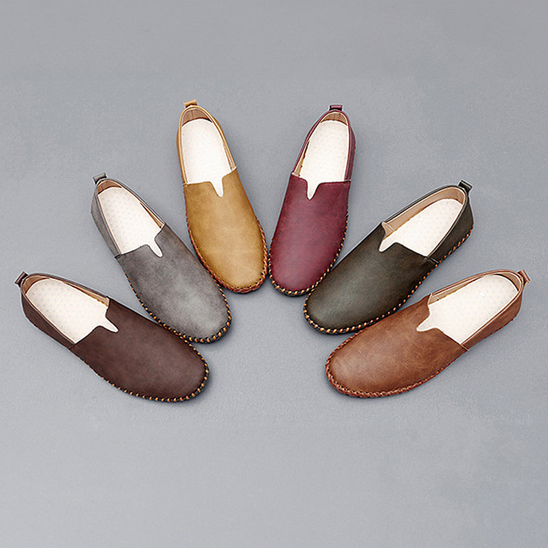 Loafers in Leather Santorin