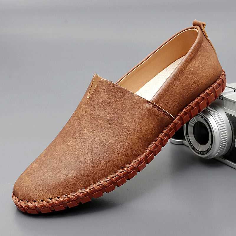 Loafers in Leather Santorin