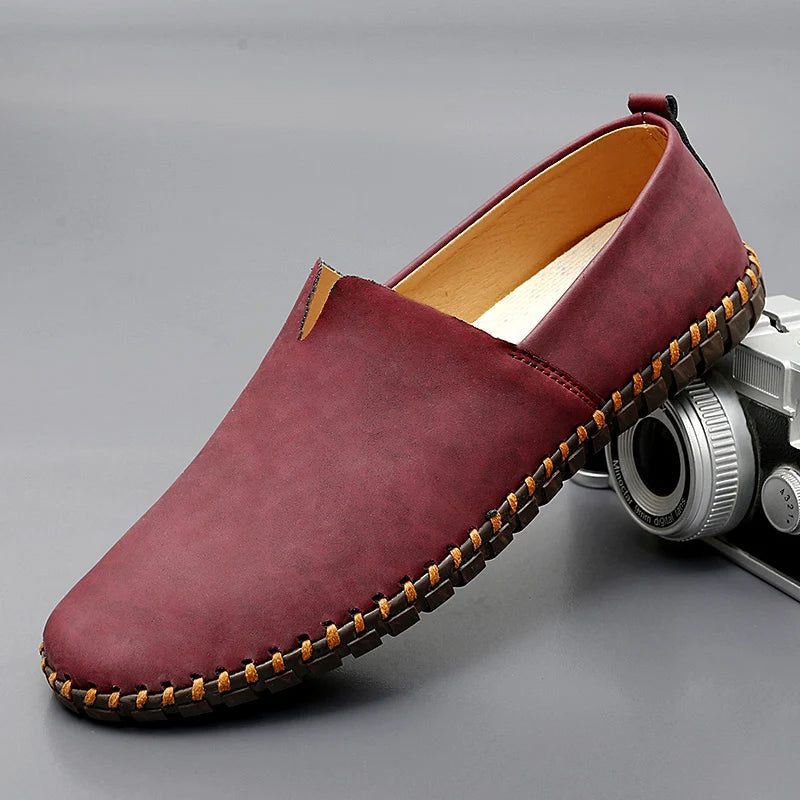 Loafers in Leather Santorin