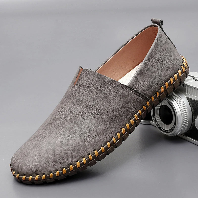 Loafers in Leather Santorin