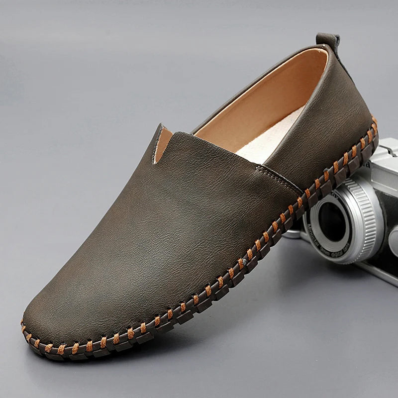 Loafers in Leather Santorin