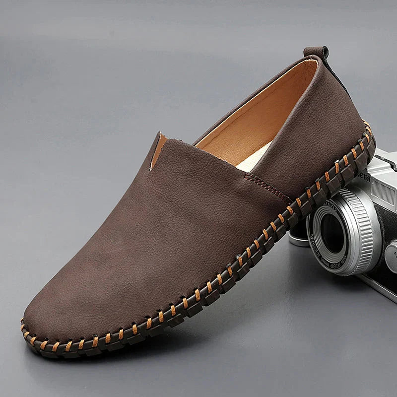 Loafers in Leather Santorin
