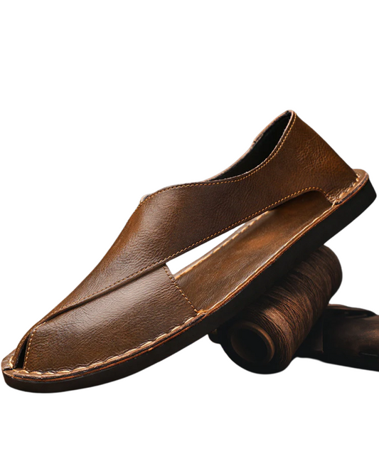 Sandals in Leather Premium