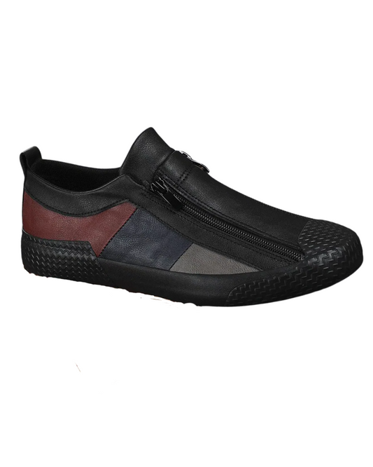 Shoes in Leather with fermeture éclair
