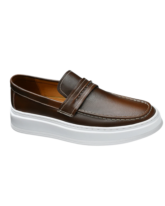 Chaussures bateau en cuir