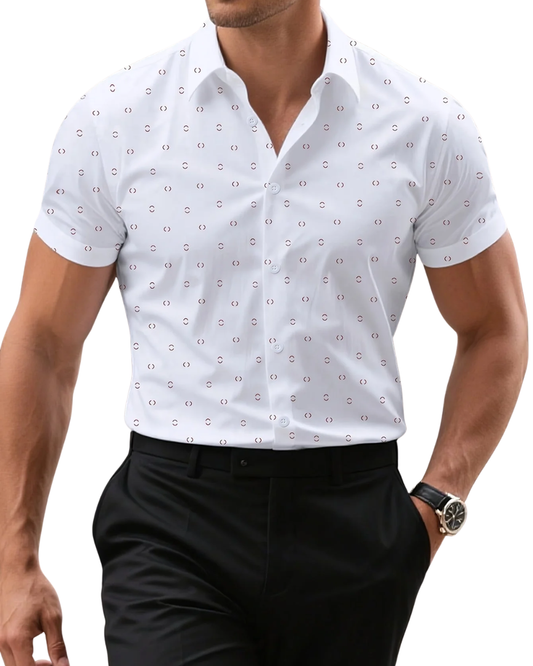 Elegant Shirt Short-Sleeve