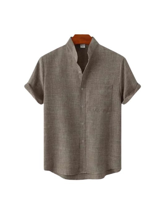 Chemise en lin manches courtes Venice