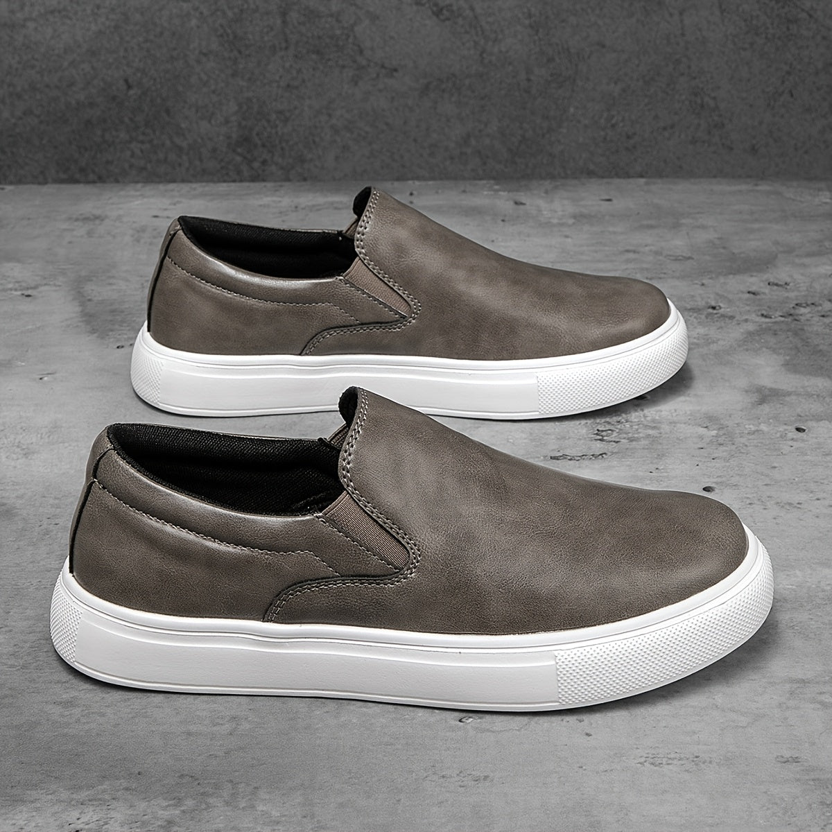 Casual Shoes in Leather enfiler