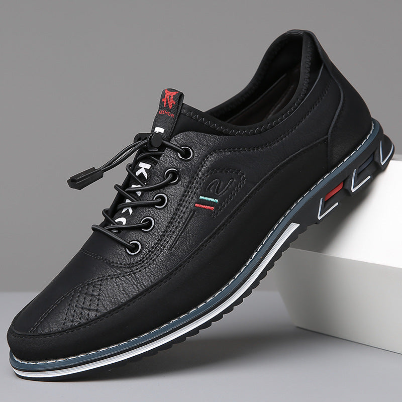 Shoes Oxford in Leather of qualité Handcrafted