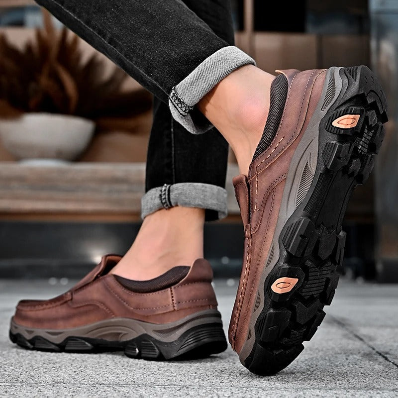 Shoes Elegantes in Leather Slip-On