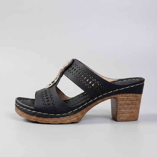 Linda | Sandales orthopédiques confortables à talons hauts