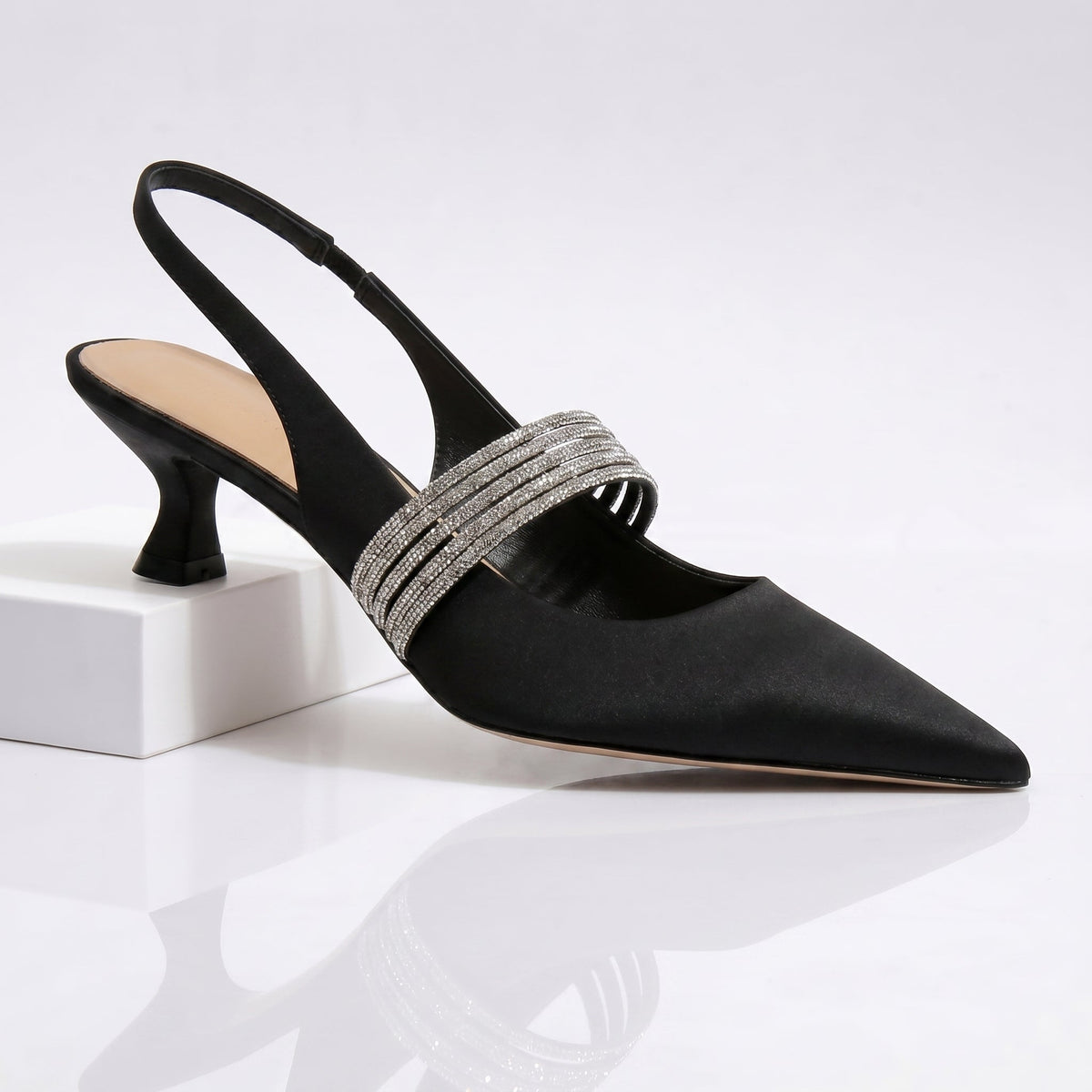 Harlow | Escarpins Chatons en Cristal
