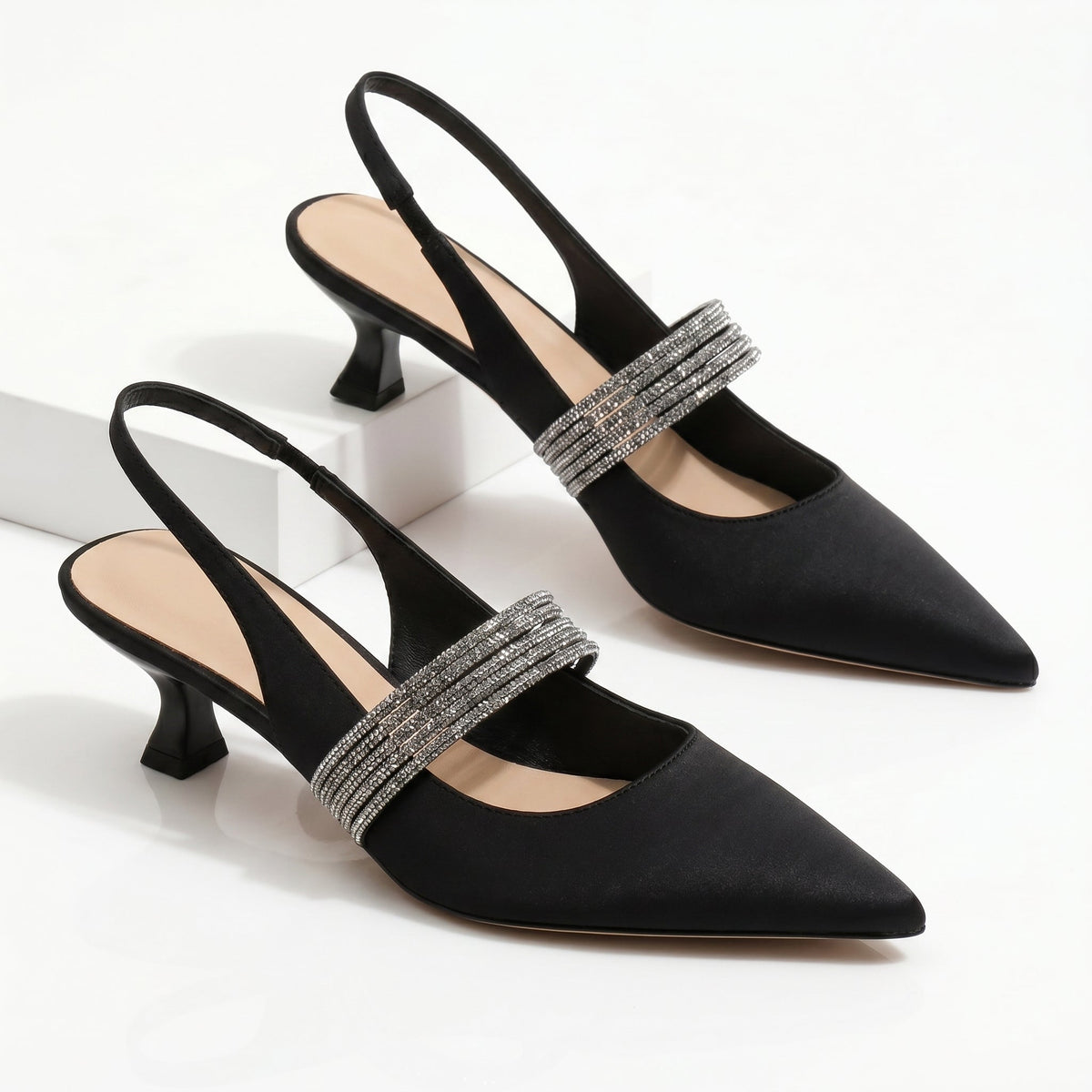 Harlow | Escarpins Chatons en Cristal